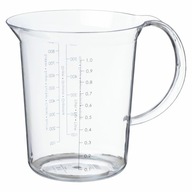 KUCHYŇSKÁ ODMERNÁ nádoba s dielikmi džbán 1L KUCHYŇSKÁ ODMERNÁ nádoba s dielikmi džbán 1L