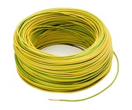 LGY lankový kábel 1x2,5 mm, žltozelený, 450/750V, 100m