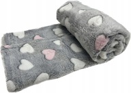 PRIKRÝVKA PRE PSA RUŽOVÉ SRDCE FLEECE 100x70 PRIKR PRIKRÝVKA PRE PSA RUŽOVÉ SRDCE FLEECE 100x70 PRIKR