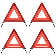 Výstražné trojuholníky Lumarko, 4 ks, červené, 5