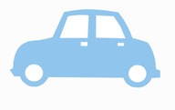 Prívesková dekorácia detské auto AUTO BLUE