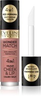 EVELINE WONDER MATCH RUSH A TEKUTÉ RÚŽE 4V1 Č.01 4,5 ML EVELINE WONDER MATCH RUSH A TEKUTÉ RÚŽE 4V1 Č.01 4,5 ML