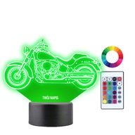 Nočná lampa s 3D gravírovaním mena Motor Harley Nočná lampa s 3D gravírovaním mena Motor Harley