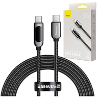 BASEUS SILNÝ KÁBEL USB-C USB-C RÝCHLE NABÍJANIE 100 W 2M LED BRAID