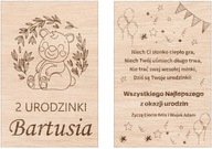 Narodeninová karta drevený suvenír darček pre dieťa na jeden rok 2 3 roky Narodeninová karta drevený suvenír darček pre dieťa na jeden rok 2 3 roky