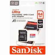 SanDisk ULTRA MICRO SD SDXC A1 64 GB 140 MB/S + AD