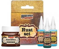 SADA PENTART RUST EFFECT 3x REAGENCIE + PRÁŠOK SADA PENTART RUST EFFECT 3x REAGENCIE + PRÁŠOK