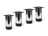 4x nastaviteľná nábytková noha DN-795 100 mm fi50 chróm 4x nastaviteľná nábytková noha DN-795 100 mm fi50 chróm