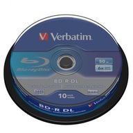 Verbatim BD-R, Dual Layer 50 GB, koláčový box, 43746, 6