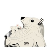 Ľadový medveď Eugy. Ekologická skladačka 3D puzzle. Ľadový medveď Eugy. Ekologická skladačka 3D puzzle.