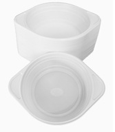 Jednorazové fľaše Plastové misky 350ml a'100 Jednorazové fľaše Plastové misky 350ml a'100
