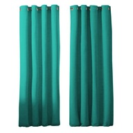 SET HOTOVÝCH ZÁCLONOV PANAMA s priechodkami 145x250 matné záclony tyrkysové SET HOTOVÝCH ZÁCLONOV PANAMA s priechodkami 145x250 matné záclony tyrkysové