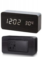 ŠTÝLOVÉ LED HODINY DREVENÝ BUDÍK 24H ŠTÝLOVÉ LED HODINY DREVENÝ BUDÍK 24H