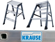 Krause Sepro Eloxovaný obojstranný rebrík. 2x3 stupne