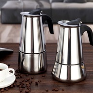 Kávovar – strieborný, 600ml, 12 šálok