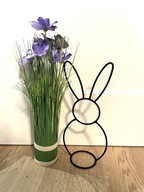 Zajac Králik Easter Loft dekorácia figúrka kovová politúra