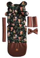 Vložka do kočíka Fox Choco XXL + vankúšik + chrániče + zdarma Vložka do kočíka Fox Choco XXL + vankúšik + chrániče + zdarma