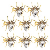 Súprava spony na servítky Spider s 8 krúžkami na obrúsky Súprava spony na servítky Spider s 8 krúžkami na obrúsky