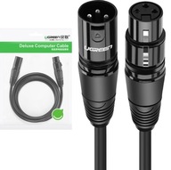 XLR predlžovací kábel 5m samica-samec Ugreen XLR predlžovací kábel 5m samica-samec Ugreen
