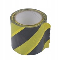 Žltá a čierna lepiaca výstražná páska 10cm / 33m