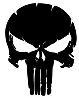 DEKORÁCIA STENY MLÁDEŽE 3D LOGO PUNISHER K160