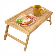 Raňajkový stôl do postele, bambusový podnos