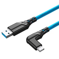 Mathorn MTC-501 foto kábel 5m 10Gbps 60W USB A-C90 ArcticBlue