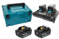 MAKITA DVOJITÁ RÝCHLONABÍJAČKA DC18RD + 2x 5Ah