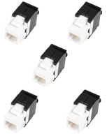Beznástrojové UTP kat. 6 RJ45 lichobežníkové zásuvky x5 Beznástrojové UTP kat. 6 RJ45 lichobežníkové zásuvky x5