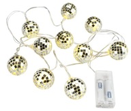 Dekoratívne vianočné LED svetlá na disco guľu