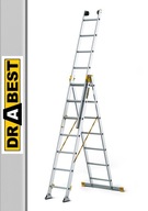 Profesionálny hliníkový rebrík 3x7 MAX DRABEST