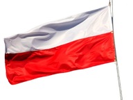 Poľská vlajka Poľska 100 x 160 cm našitá na stožiari
