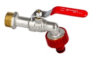 3/4" kohútik/guľový ventil s konektorom 3/4" kohútik/guľový ventil s konektorom