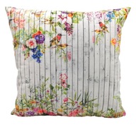 VELÚROVÁ obliečka na vankúš listy kvety 45x45 boho VINTAGE VELÚROVÁ obliečka na vankúš listy kvety 45x45 boho VINTAGE