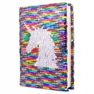 UNICORN SEQUIN NOTEBOOK A5 obojstranné Notebooky