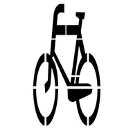 Maľba ŠABLÓNA Cyklistické značenie cyklotrasy