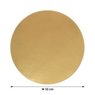 GOLD podložka na tortový tanier, hladká, 32 cm - 10 ks GOLD podložka na tortový tanier, hladká, 32 cm - 10 ks
