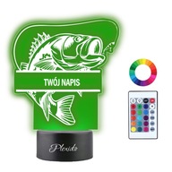 3D LED nočná lampa s gravírovaným darčekom Ryba na háčiku 3D LED nočná lampa s gravírovaným darčekom Ryba na háčiku