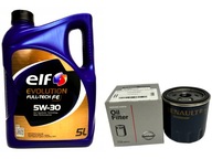 ELF EVOLUTION FULL-TECH FE 5W30 + FILTER 152089599R ELF EVOLUTION FULL-TECH FE 5W30 + FILTER 152089599R
