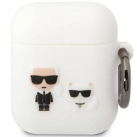 Puzdro pre AirPods 1/2 Karl Lagerfeld KLACA2SILKCW