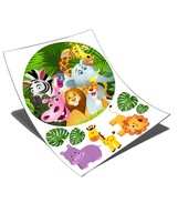 01 WAY tlač SUGAR papier SAFARI lev žirafa 01 WAY tlač SUGAR papier SAFARI lev žirafa