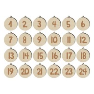 Baubles Pendants Number Advent Calendar x24 Baubles Pendants Number Advent Calendar x24