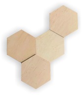 Dekoračný panel Hexagon, voštinový 18x21