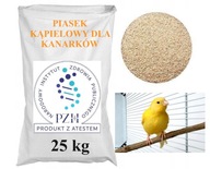 Pieskový kúpeľový prach pre kanáriky, certifikát PZH, 25 kg