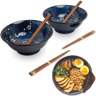 Súprava polievky a misky s rezancami Mo Hana Blue Ramen Súprava polievky a misky s rezancami Mo Hana Blue Ramen