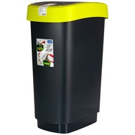 Hojdací odpadkový kôš 50 l TWIST, ROTHO Hojdací odpadkový kôš 50 l TWIST, ROTHO