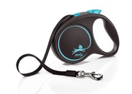 FLEXI automatické vodítko na psa Black Design M 5m do 25kg čierno modré FLEXI automatické vodítko na psa Black Design M 5m do 25kg čierno modré