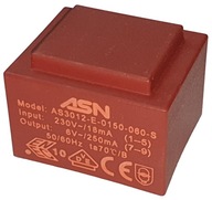 6V 1,5W EI30 transformátor pre PCB zapuzdrené ASN