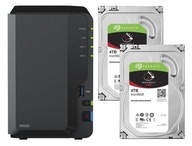 Synology DS223 2GB + 2x 4TB Seagate NAS server
