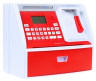 Bankomat s kartou Prasiatko pre deti 3+ červené Interaktívne funkcie + Tr